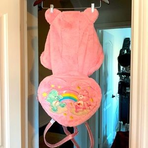 Dolls Kill Care Bears Hoodie faux fur backpack